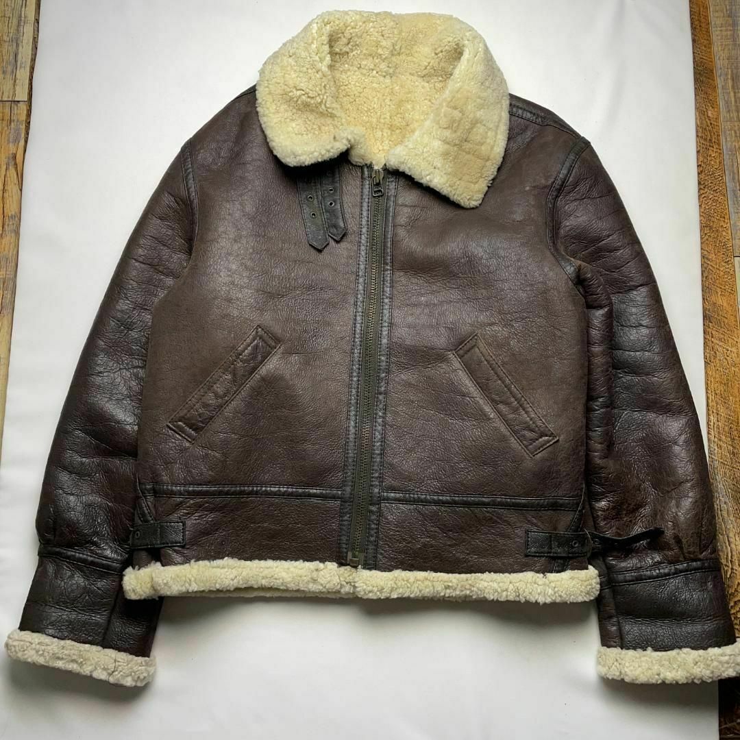 ART VINTAGE - B-3型フライトジャケットレザージャケット茶色 ART VINTAGE - B-3型フライトジャケットレザージャケット茶色