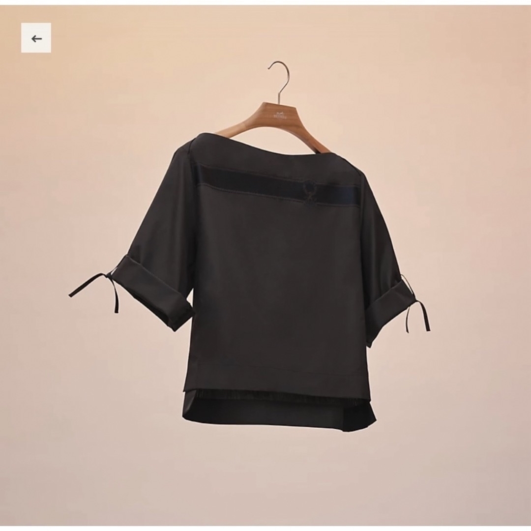 HERMES - 未使用 エルメス シャツ 36 黒 ブラウスの通販 by HERMES - 未使用 エルメス シャツ 36 黒 ブラウスの通販 by