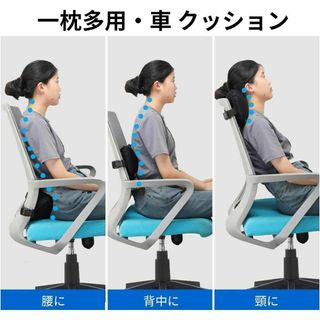 ネックピロー　携帯　腰　クッション　腰痛緩和　携帯用　オフィス　腰枕　首枕(旅行用品)