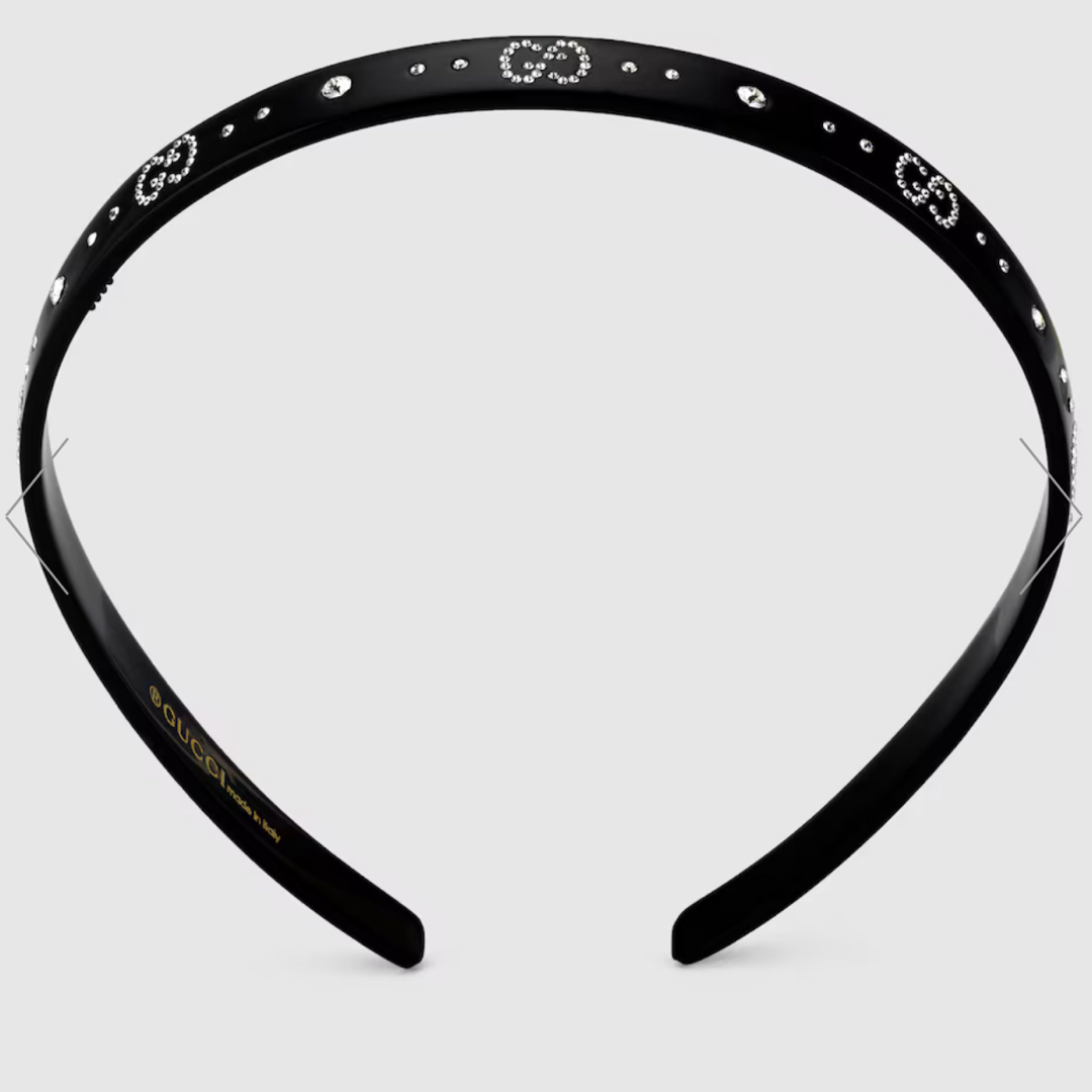 【美品】GUCCI ヘアバンド Original GG canvas hairband in beige and ebony | GUCCI® US