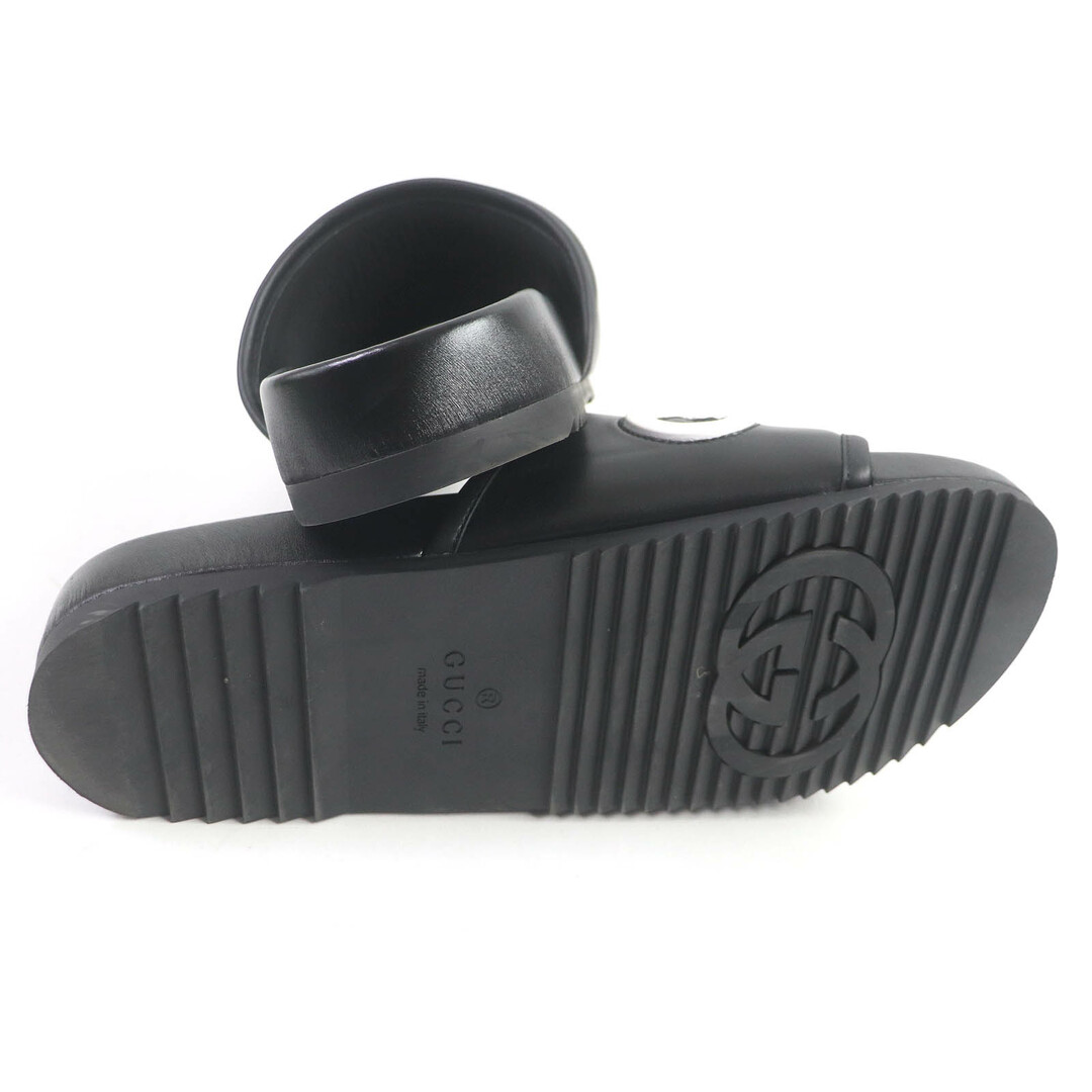 GUCCI - 美品□GUCCI グッチ 742009 Logo Slide レザー シャワー GUCCI - 美品□GUCCI グッチ 742009 Logo Slide レザー シャワー