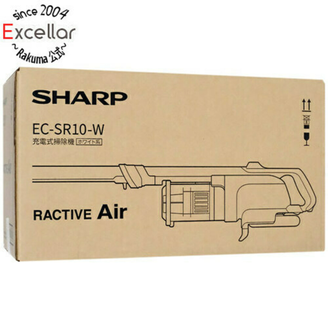 SHARP(シャープ)のSHARP コードレススティック掃除機 RACTIVE Air POWER EC-SR10-W ホワイト スマホ/家電/カメラの生活家電(掃除機)の商品写真