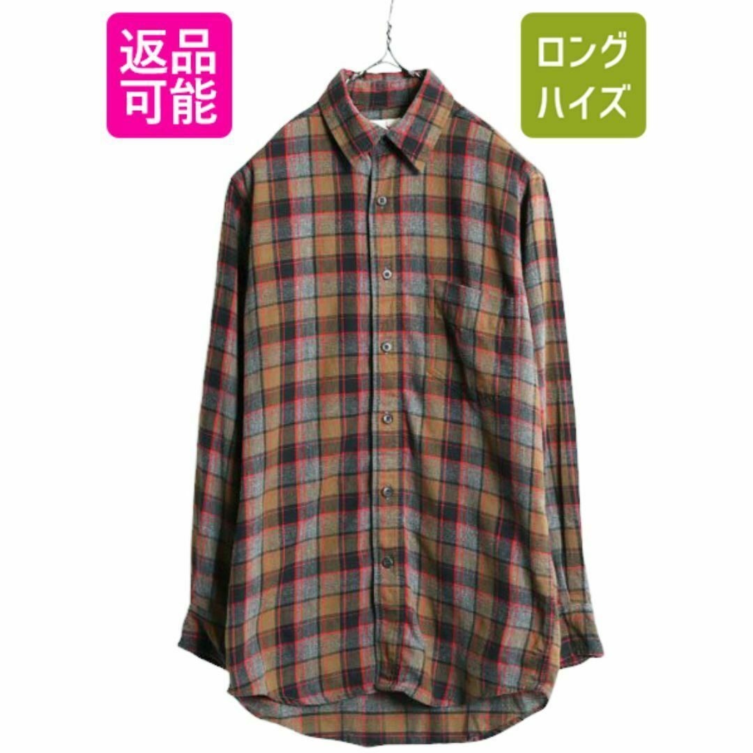 90s ジェイクルー チェック 長袖 フランネル シャツ メンズ XS 90s ジェイクルー チェック 長袖 フランネル シャツ メンズ XS