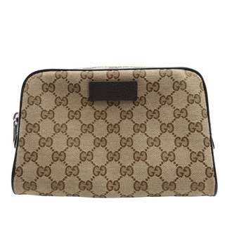 グッチ(GUCCI)の【在庫処分セール】グッチ GUCCI ボディバッグ バッグ クロスボディバッグ ウエストポーチ ウエストポーチ 斜め掛け GGロゴ ロゴデザイン モノグラム シンプル 定番 華やか 四角 スクエア ユニセックス アクティブ おしゃれ カジュアル かわいい スポーティ ブラウン系 シルバー GGキャンバス 449174 メンズ レディース 【中古 AB品】☆送料無料☆ 当店通常価格104800円(ボディーバッグ)