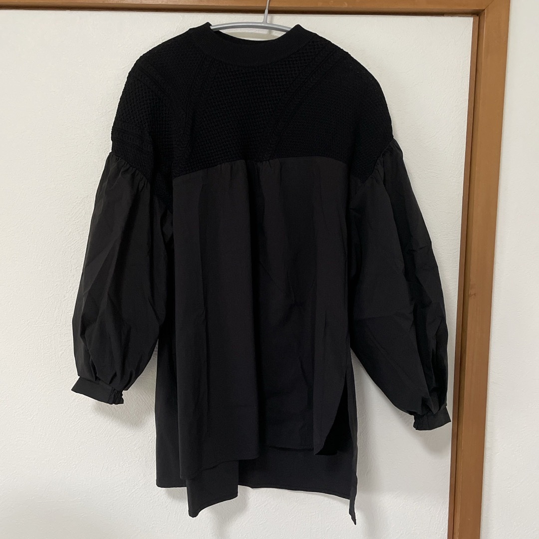 ELENDEEK エレンディーク ケーブルネックミックスチュニック