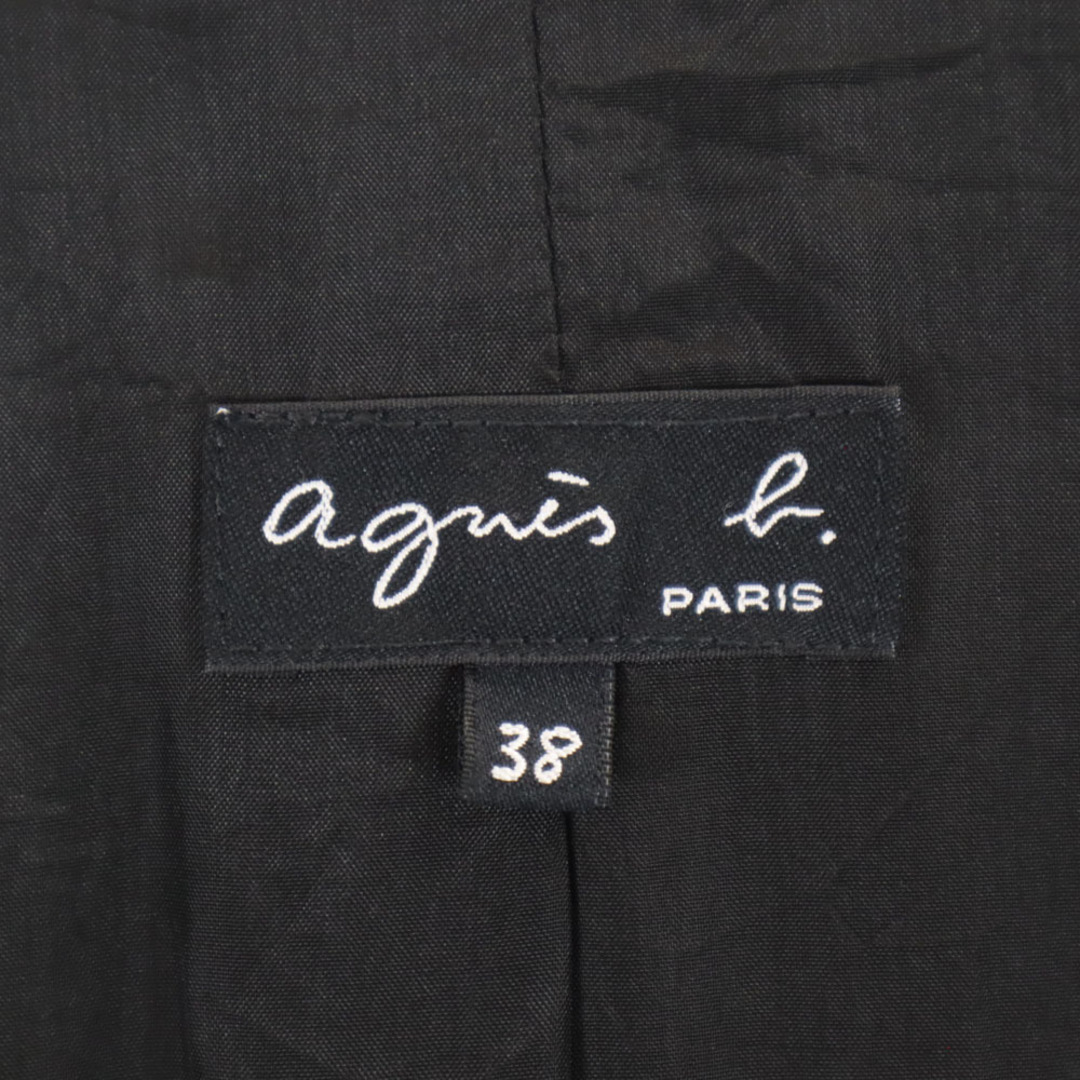 agnes b. - アニエスベー ロング チェスターコート 38 ブラック agnes b. - アニエスベー ロング チェスターコート 38 ブラック