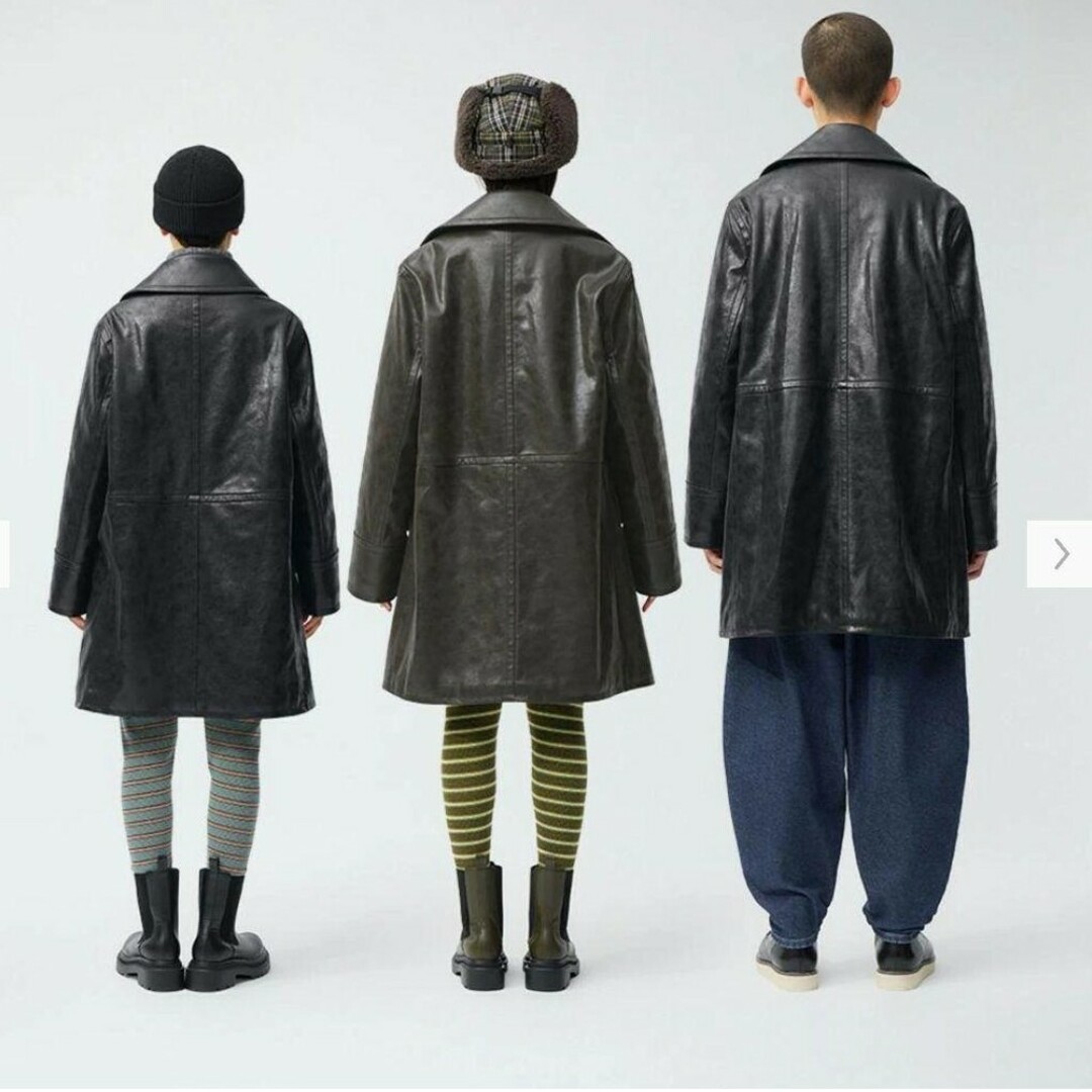 GU - GU beautiful people フェイクレザーコートの通販 by GU - GU beautiful people フェイクレザーコートの通販 by