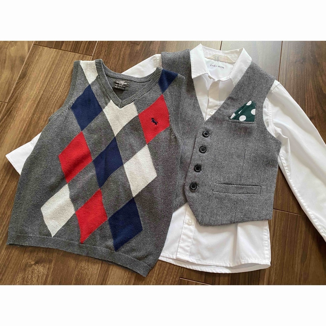 H&M(エイチアンドエム)のH&M/エイチアンドエム★フォーマル３着セット♪ キッズ/ベビー/マタニティのキッズ服男の子用(90cm~)(ドレス/フォーマル)の商品写真