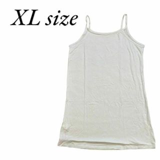 薄着になる季節に✨　レディース　ハーフスリップ　X Lサイズ　ホワイト(シャツ/ブラウス(半袖/袖なし))