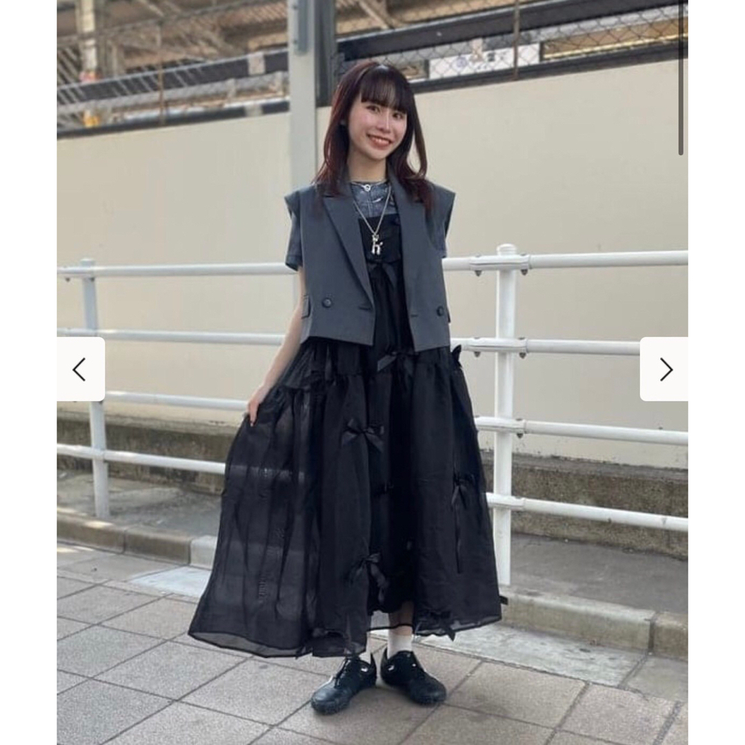 新品タグ付◉ sister jane / Bow Ruffle Onepiece 新品タグ付◉ sister jane / Bow Ruffle Onepiece