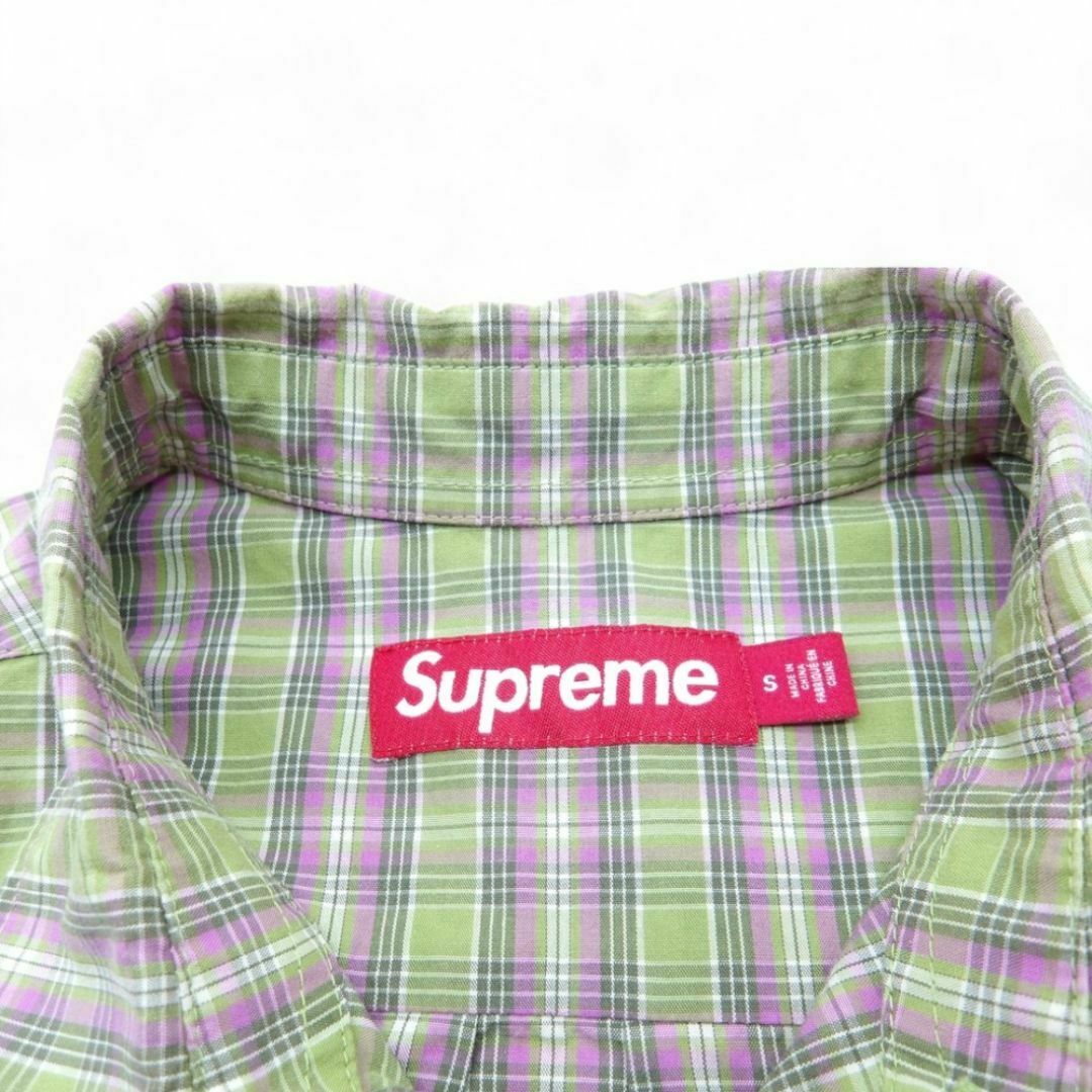 SUPREME 24ss Loose Fit Mini Plaid S/S Shirt サイズS SUPREME 24ss Loose Fit Mini Plaid S/S Shirt サイズS
