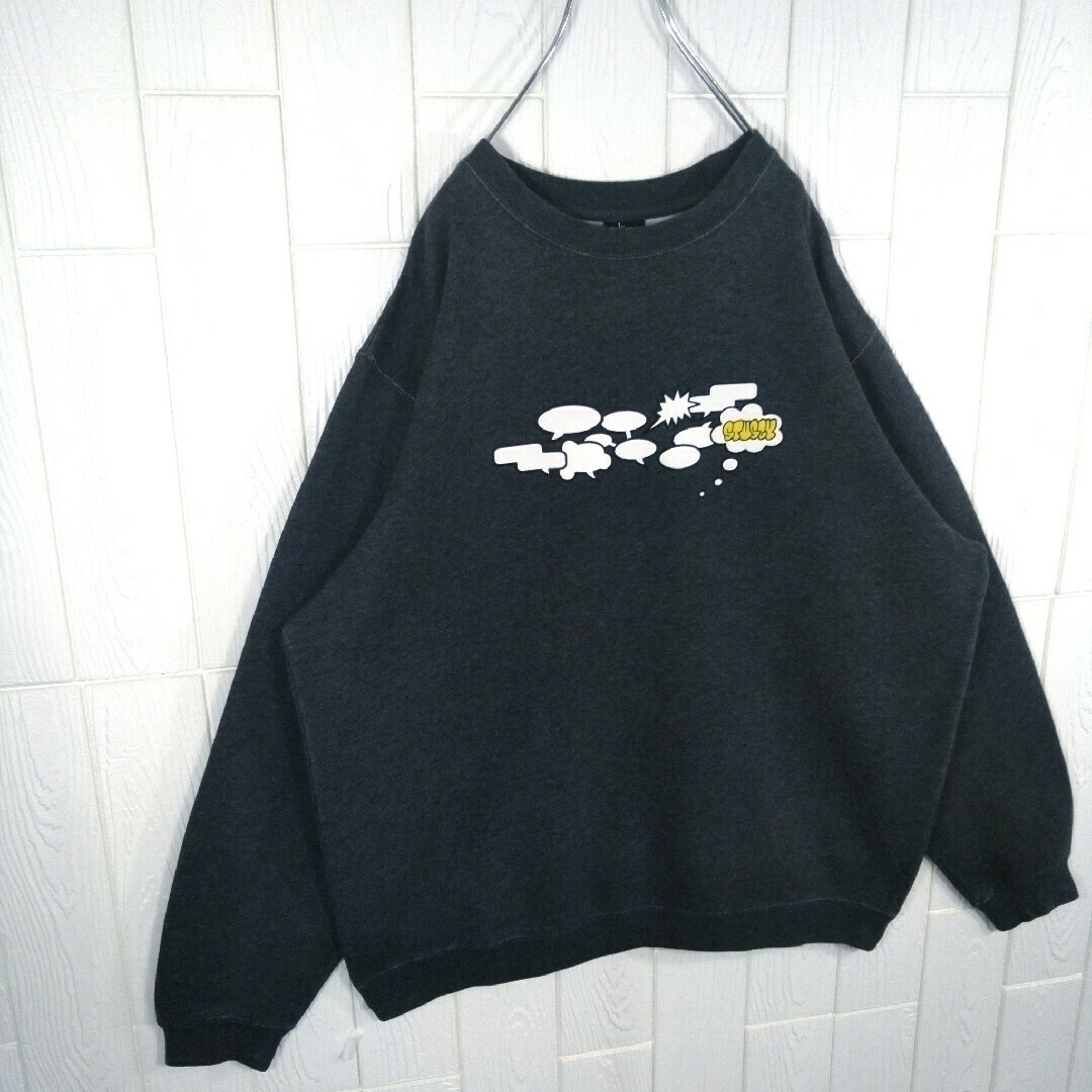 STUSSY - 【STUSSY】00s'黒タグ ポップ 吹き出しロゴ 裏起毛 STUSSY - 【STUSSY】00s'黒タグ ポップ 吹き出しロゴ 裏起毛