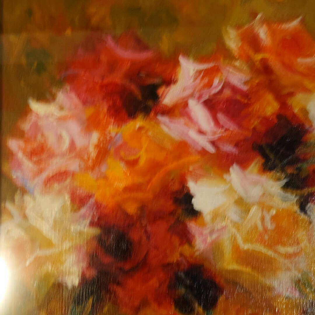 真作保証 山本彪一 代表的な薔薇油彩画 F6絵画油絵 真作保証 山本彪一 代表的な薔薇油彩画 F6絵画油絵