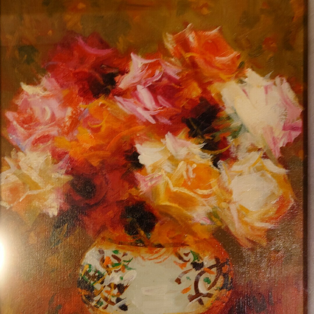 真作保証 山本彪一 代表的な薔薇油彩画 F6絵画油絵 真作保証 山本彪一 代表的な薔薇油彩画 F6絵画油絵