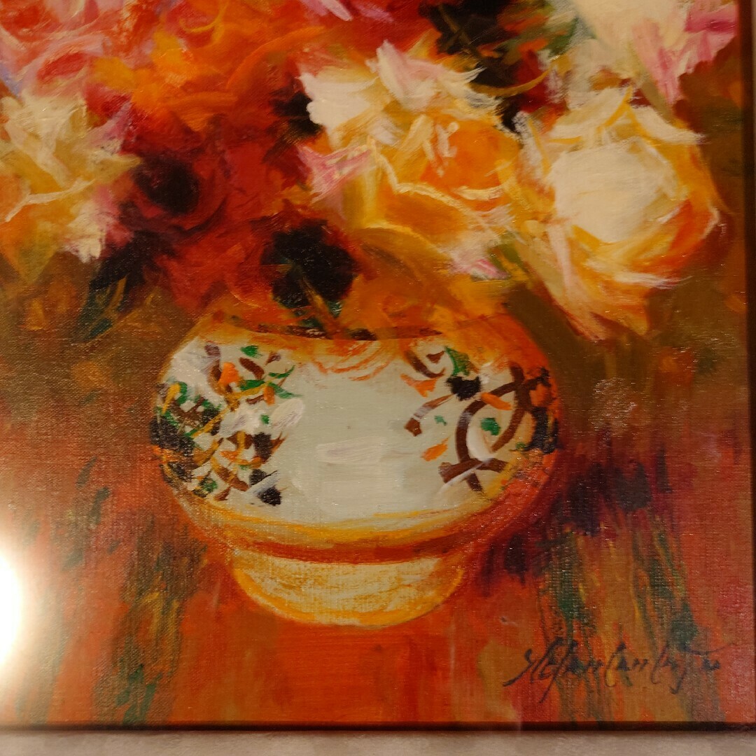真作保証 山本彪一 代表的な薔薇油彩画 F6絵画油絵 真作保証 山本彪一 代表的な薔薇油彩画 F6絵画油絵