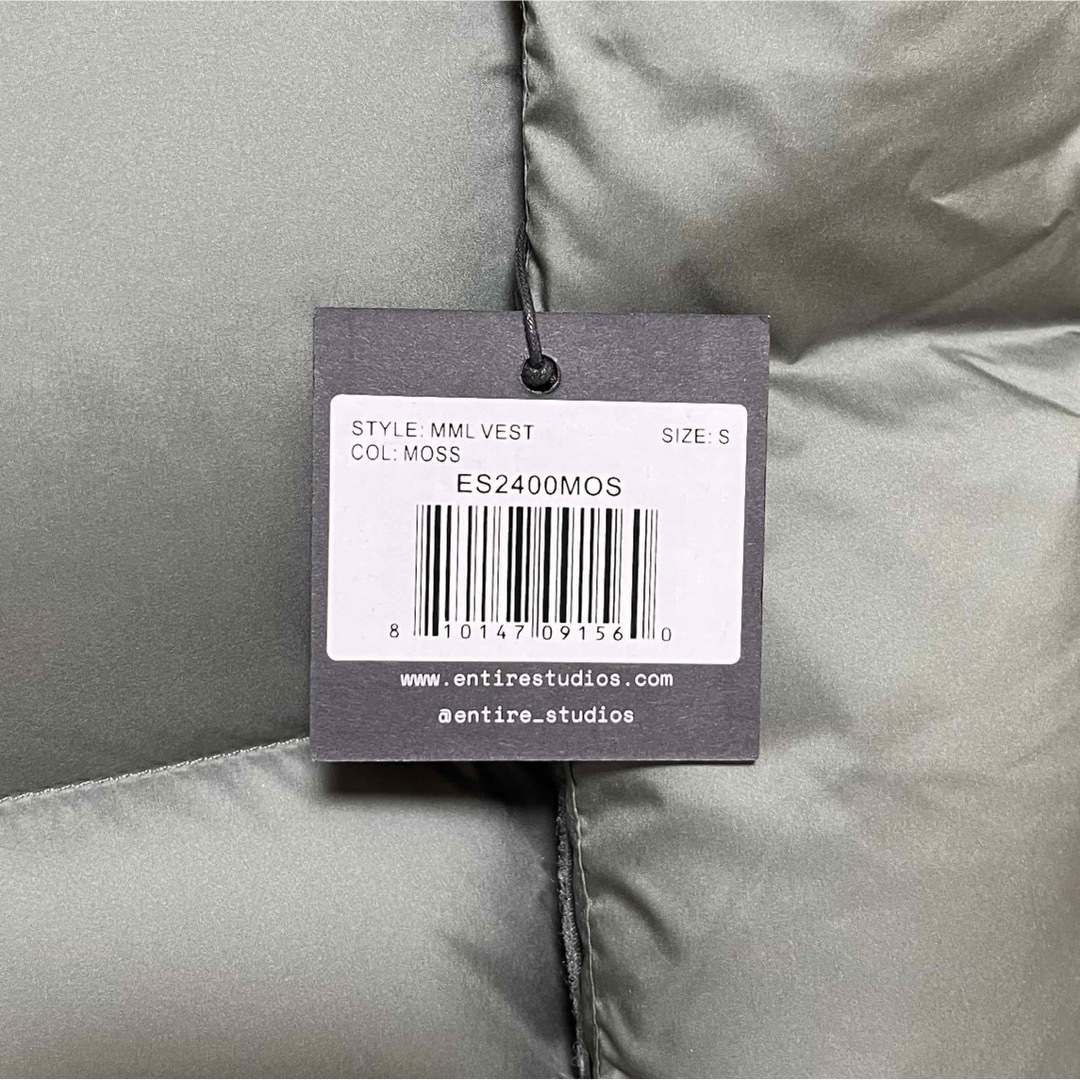 新品 entire studios MML VEST S ダウンベストの通販 by 4/20 新品 entire studios MML VEST S ダウンベストの通販 by 4/20