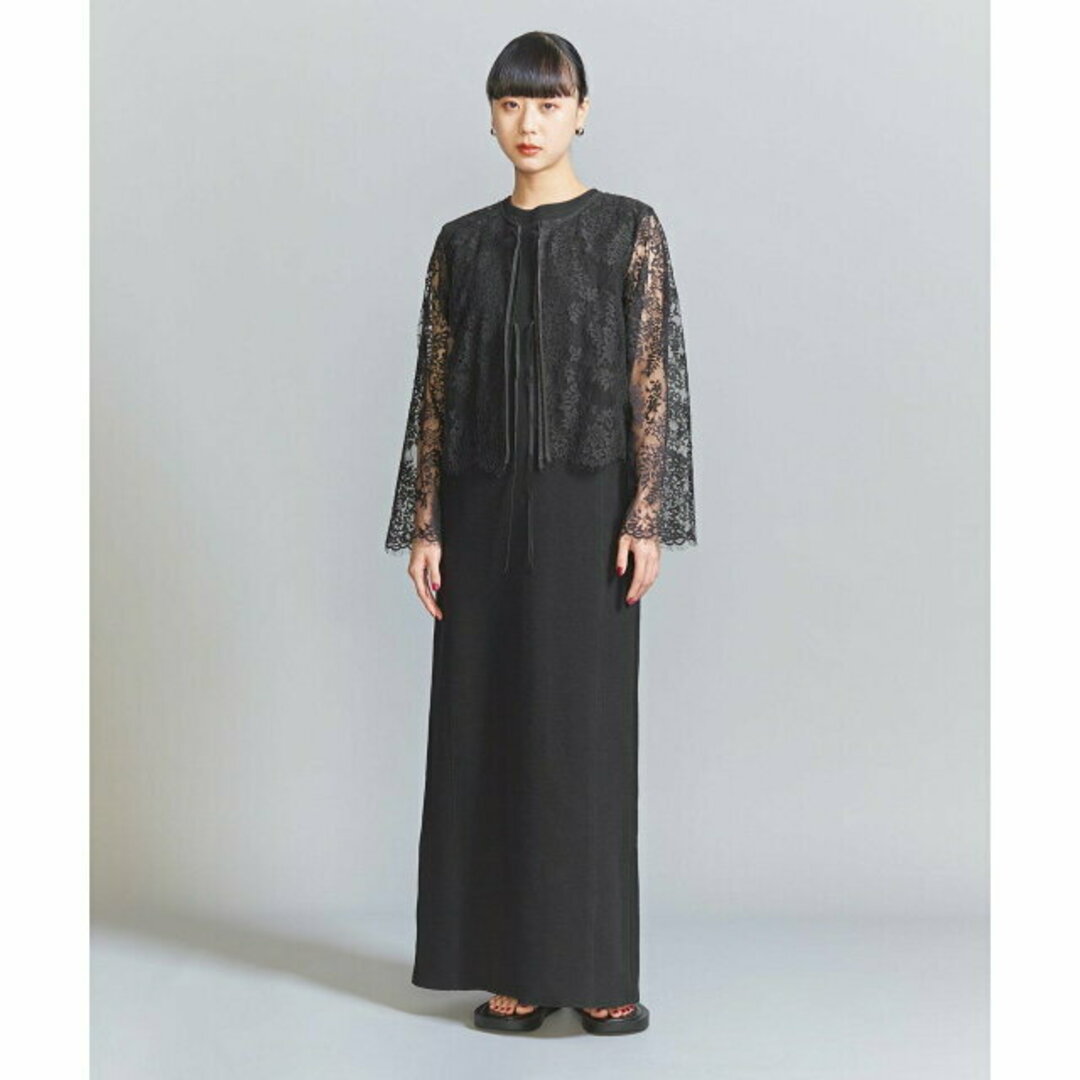 BEAUTY&YOUTH UNITED ARROWS - 【BLACK】リバーレース ブラウス BEAUTY&YOUTH UNITED ARROWS - 【BLACK】リバーレース ブラウス