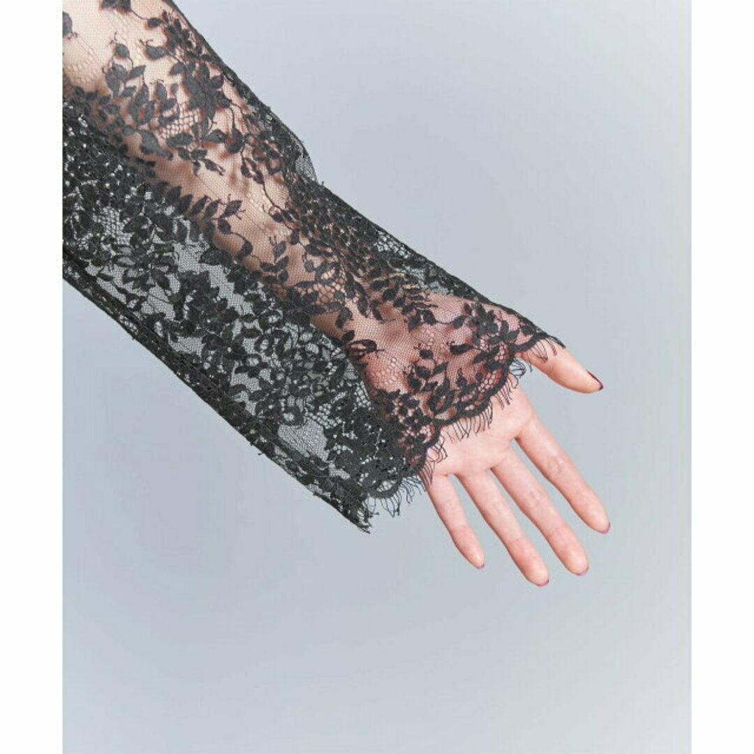 BEAUTY&YOUTH UNITED ARROWS - 【BLACK】リバーレース ブラウス BEAUTY&YOUTH UNITED ARROWS - 【BLACK】リバーレース ブラウス