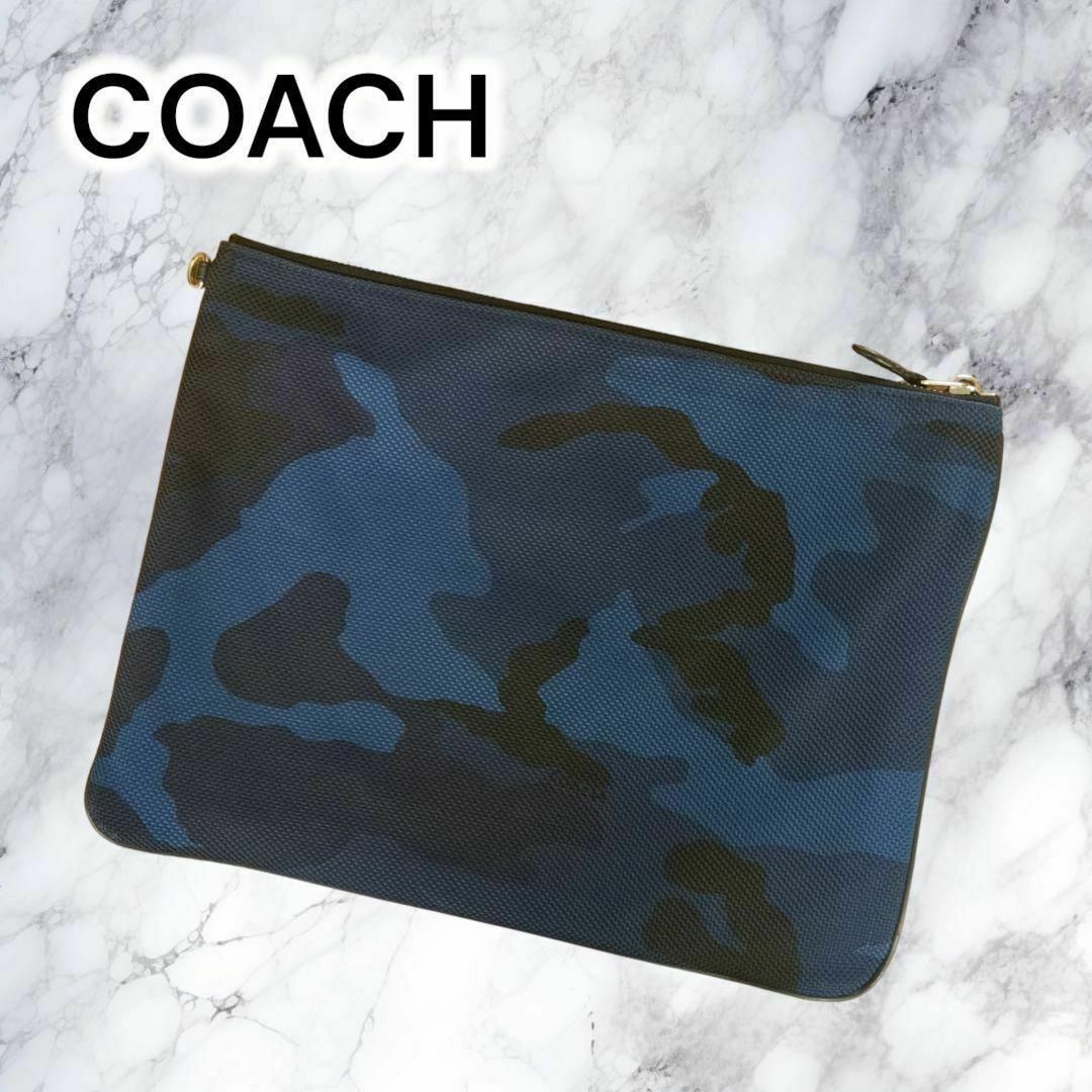 COACH - COACH コーチ クラッチバッグ セカンドバッグ 迷彩柄 COACH - COACH コーチ クラッチバッグ セカンドバッグ 迷彩柄