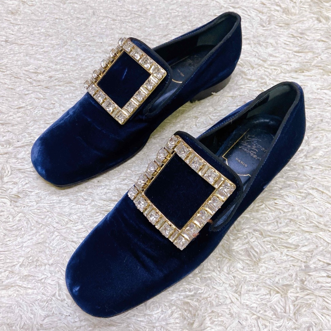 Roger Vivier バレエシューズ オペラシューズ ストラスバックル Roger Vivier バレエシューズ オペラシューズ ストラスバックル