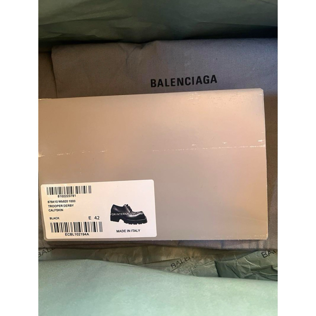 BALENCIAGA - balenciaga trooper Derby ダービー トルーパー 42 BALENCIAGA - balenciaga trooper Derby ダービー トルーパー 42
