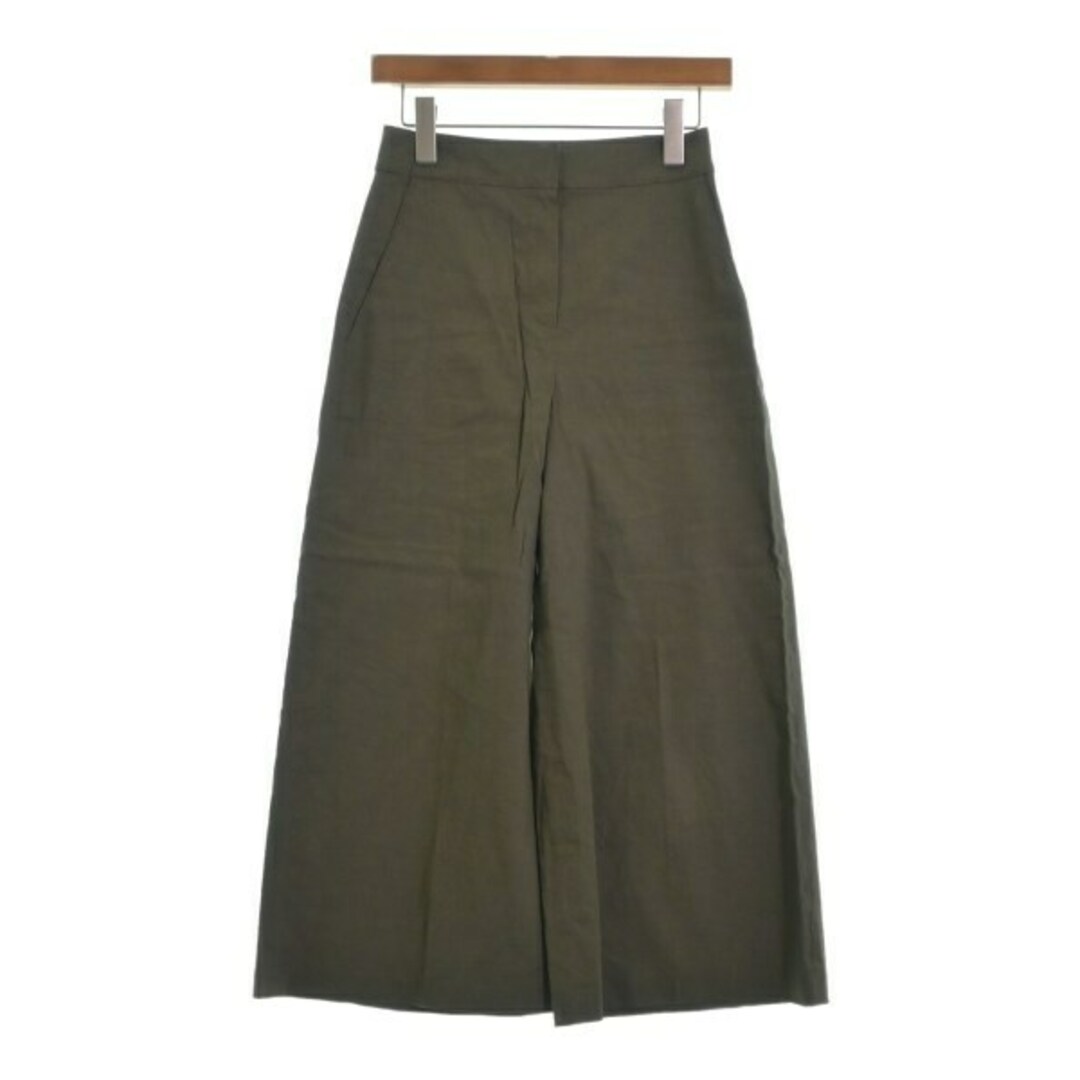 Theory セオリー クロップドパンツ XX0(XXS位) カーキ 【古着】 Theory セオリー クロップドパンツ XX0(XXS位) カーキ 【古着】