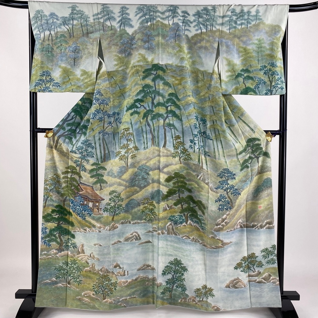 訪問着 身丈162cm 裄丈68cm 正絹 美品 秀品 【中古】