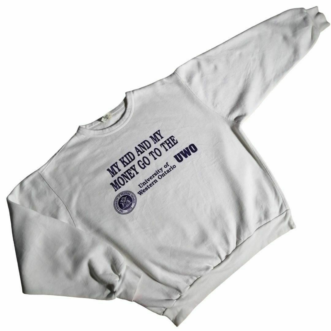 VINTAGE - 80s 90s カレッジプリント ヴィンテージスウェット 白 VINTAGE - 80s 90s カレッジプリント ヴィンテージスウェット 白