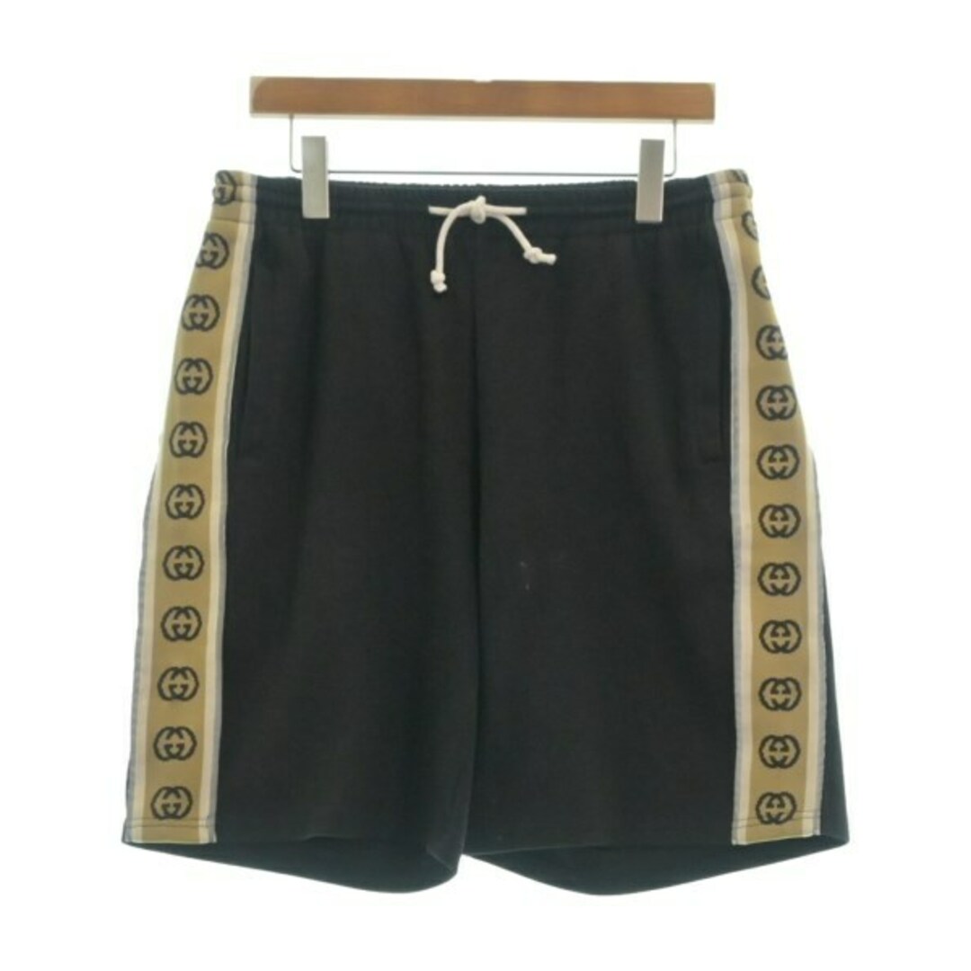 GUCCI - GUCCI グッチ ショートパンツ M 黒x茶 【古着】【中古 GUCCI - GUCCI グッチ ショートパンツ M 黒x茶 【古着】【中古