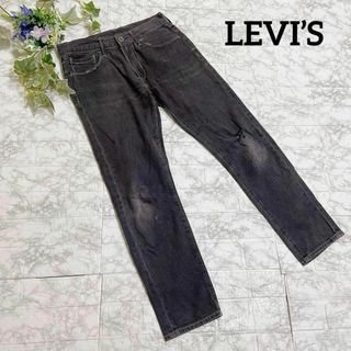 リーバイス(Levi's)の【訳あり】LEVI’S リーバイス 黒 ストレート デニム ジーンズ 508(デニム/ジーンズ)
