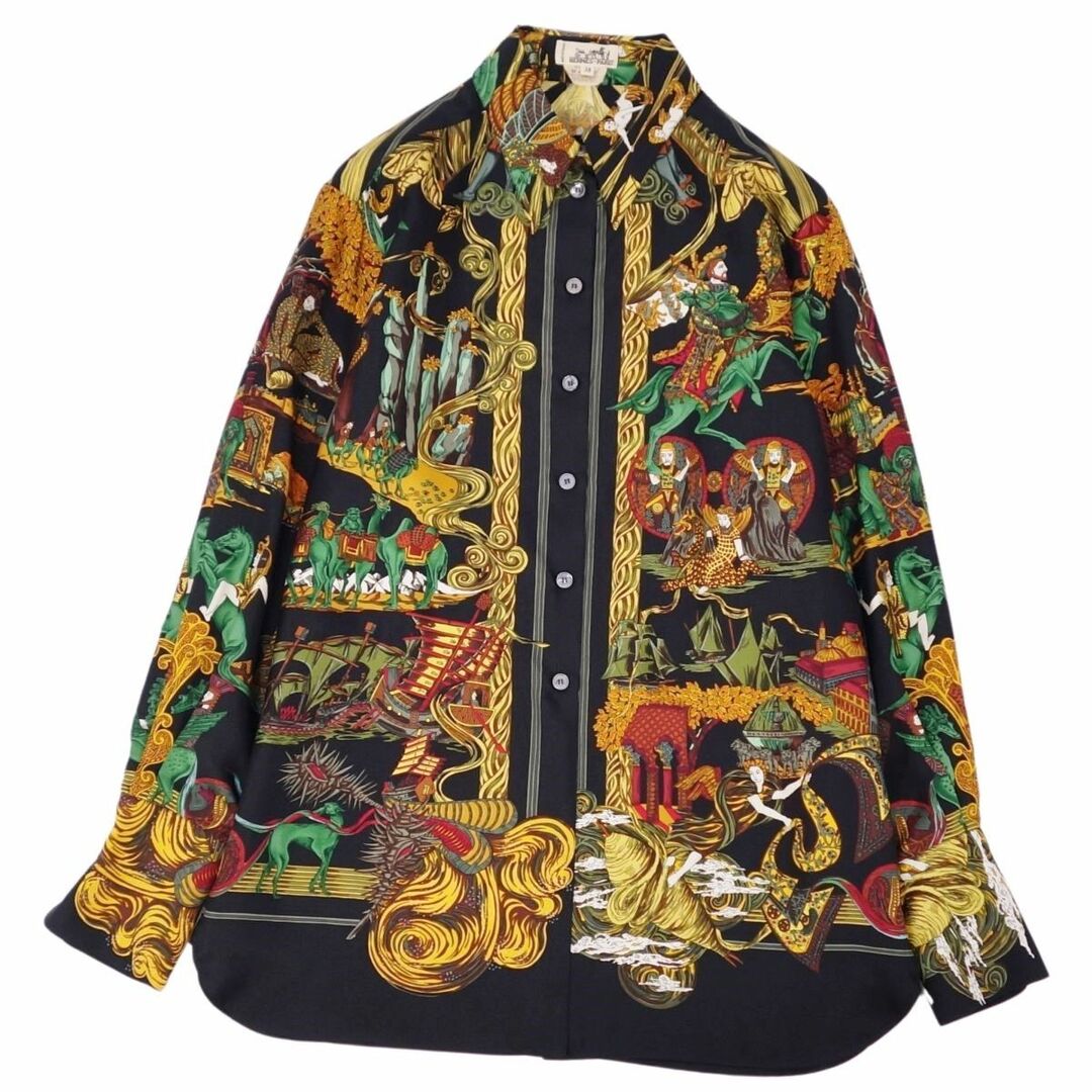 HERMES - 美品 Vintage エルメス HERMES シャツ ロングスリーブ HERMES - 美品 Vintage エルメス HERMES シャツ ロングスリーブ