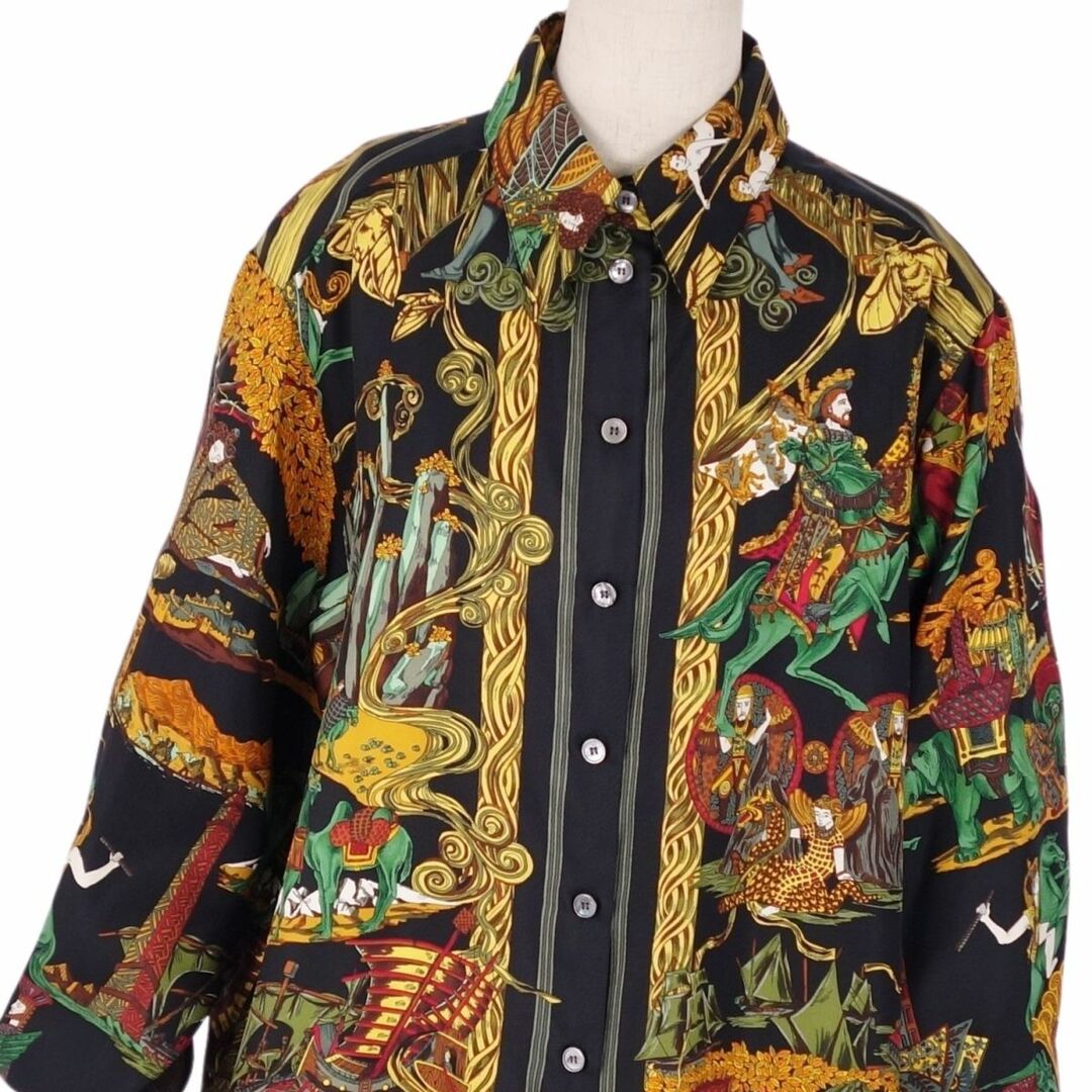 HERMES - 美品 Vintage エルメス HERMES シャツ ロングスリーブ HERMES - 美品 Vintage エルメス HERMES シャツ ロングスリーブ