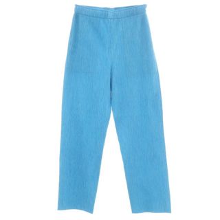 【中古】ミー イッセイミヤケ me ISSEY MIYAKE 2024年秋冬 プリーツ加工 イージーパンツ ブルー【サイズ表記なし（M位）】【レディース】(その他)
