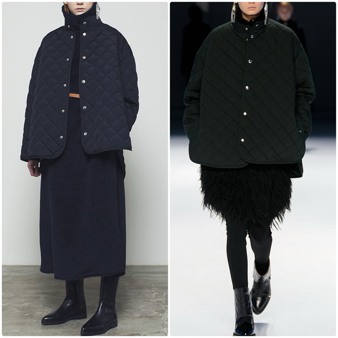THE RERACS - THE RERACS 22FW ショートキルティングコート 黒 THE RERACS - THE RERACS 22FW ショートキルティングコート 黒