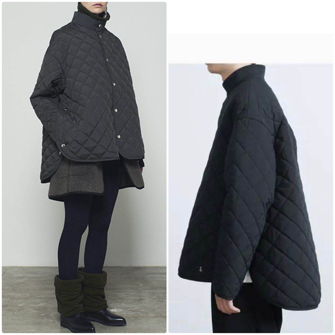 THE RERACS - THE RERACS 22FW ショートキルティングコート 黒 THE RERACS - THE RERACS 22FW ショートキルティングコート 黒