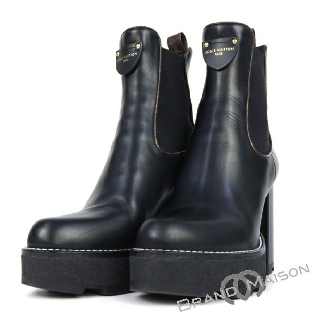 Louis Vuitton 美品ボブールアンクルブーツ 37(24cm)(LV Louis Vuitton 美品ボブールアンクルブーツ 37(24cm)(LV