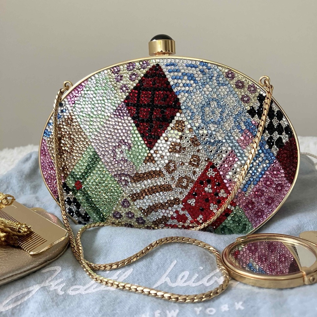 ジュディスリーバー JUDITH LEIBER✨ パーティバッグ チェーン ジュディスリーバー JUDITH LEIBER✨ パーティバッグ チェーン