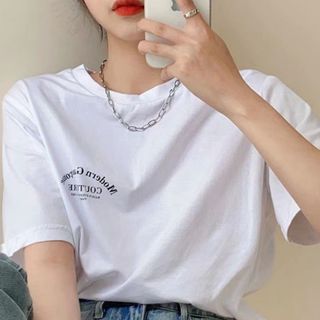 チェーンネックレス ペアネックレス クリップ 韓国 シルバー ユニセックス(ネックレス)