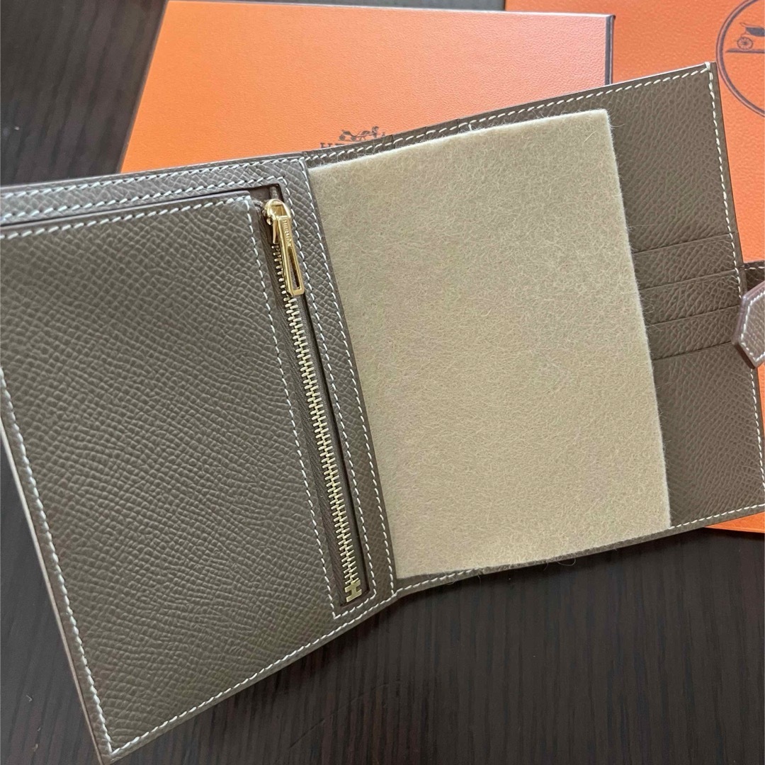 HERMES - 【新品】レア!HERMESべアンコンパクト 二つ折り財布 HERMES - 【新品】レア!HERMESべアンコンパクト 二つ折り財布
