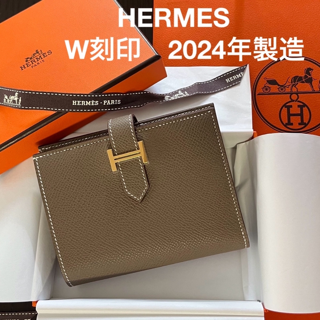 HERMES - 【新品】レア!HERMESべアンコンパクト 二つ折り財布 HERMES - 【新品】レア!HERMESべアンコンパクト 二つ折り財布