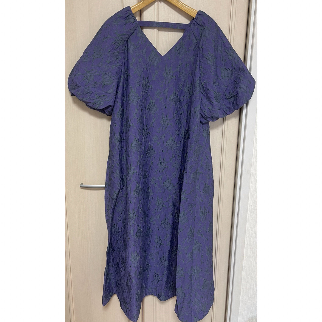 新品】Splash Jacquard Big Flare Dress グリード 新品】Splash Jacquard Big Flare Dress グリード