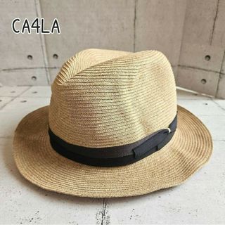 CA4LA - 【新品未使用タグ付き】CA4LA 麦わら帽子 リボンの通販 CA4LA - 【新品未使用タグ付き】CA4LA 麦わら帽子 リボンの通販