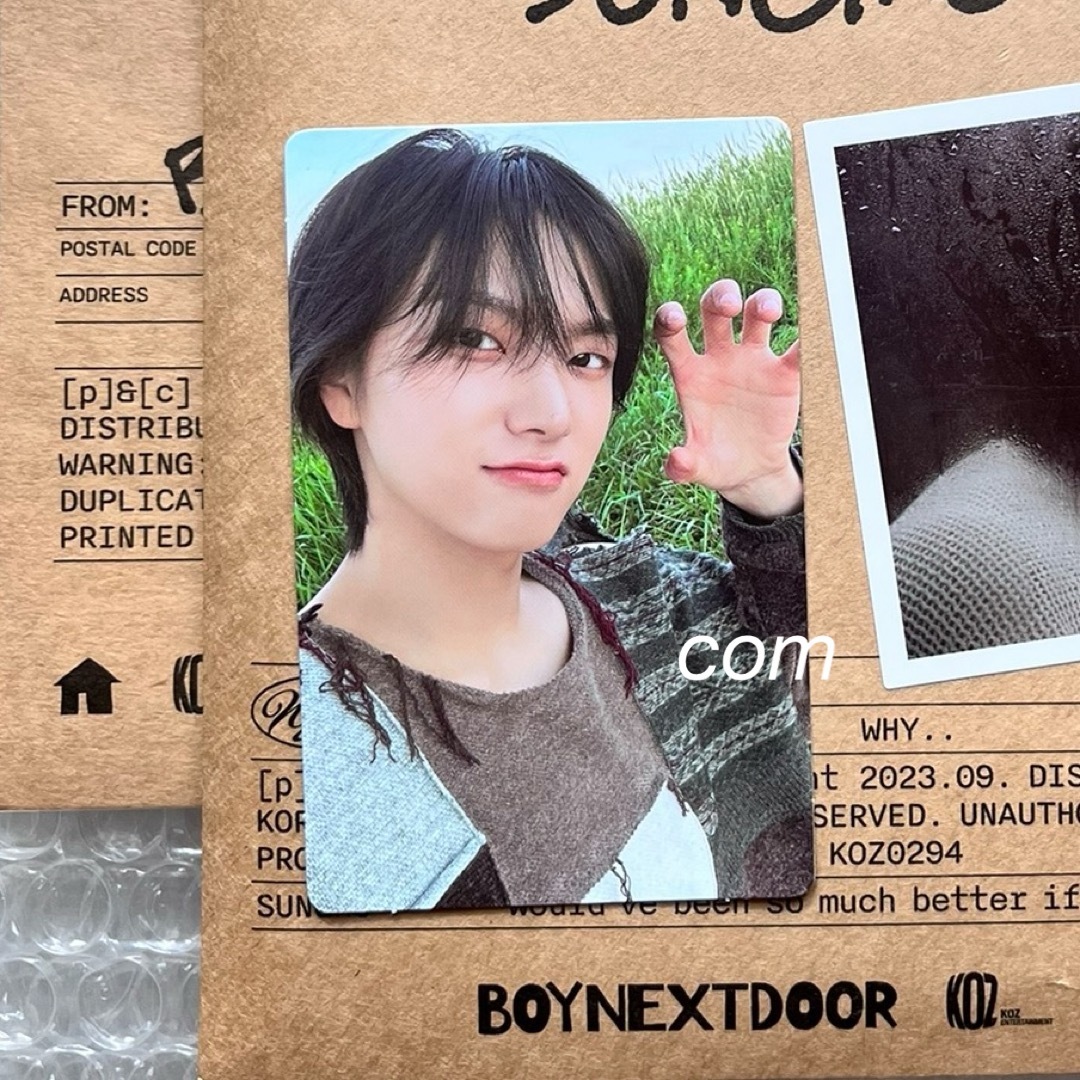 BOYNEXTDOOR - ソンホ BOYNEXTDOOR why letter トレカの通販 by BOYNEXTDOOR - ソンホ BOYNEXTDOOR why letter トレカの通販 by