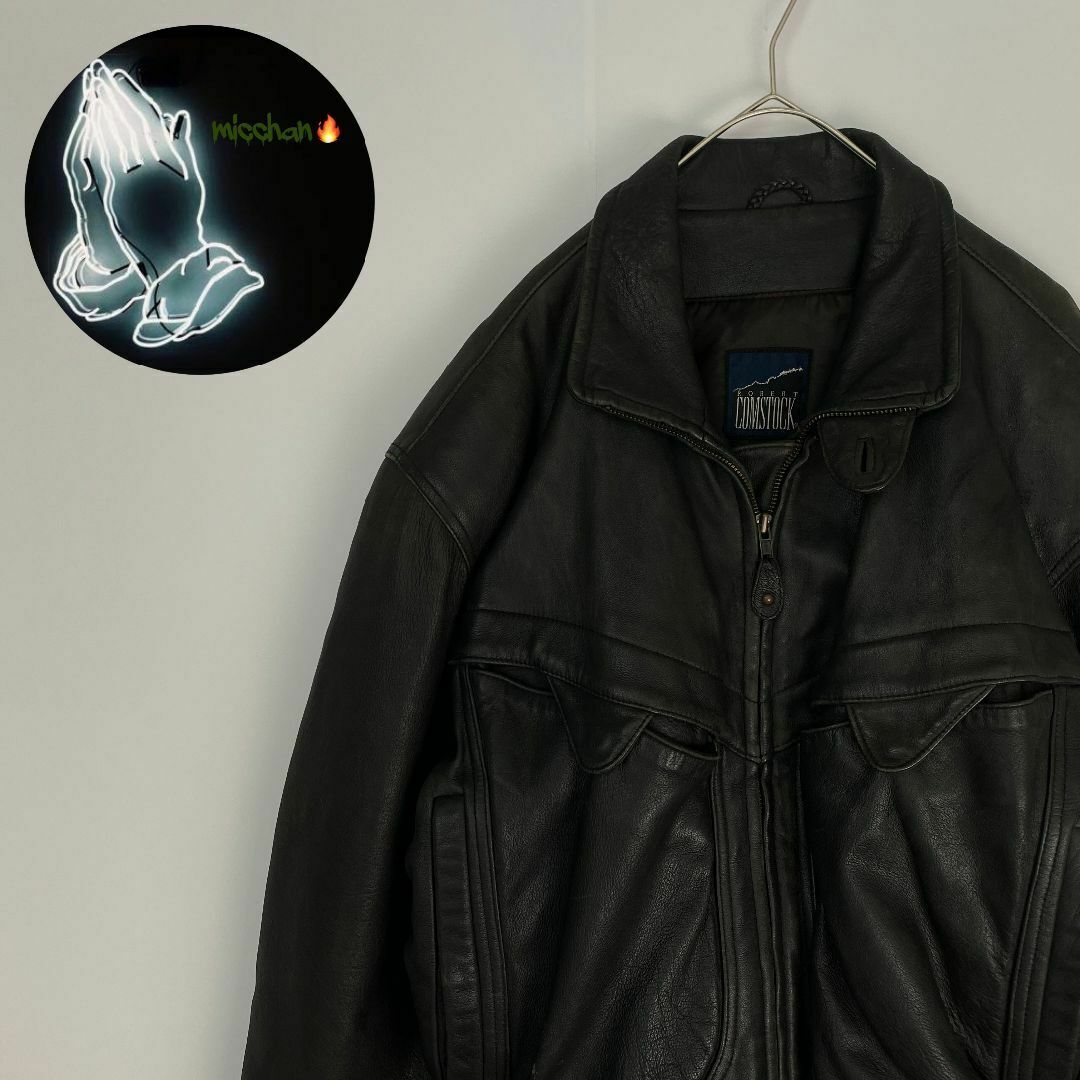 VINTAGE - ヴィンテージ レザージャケット 羊革 COMSTOCK の通販 by 