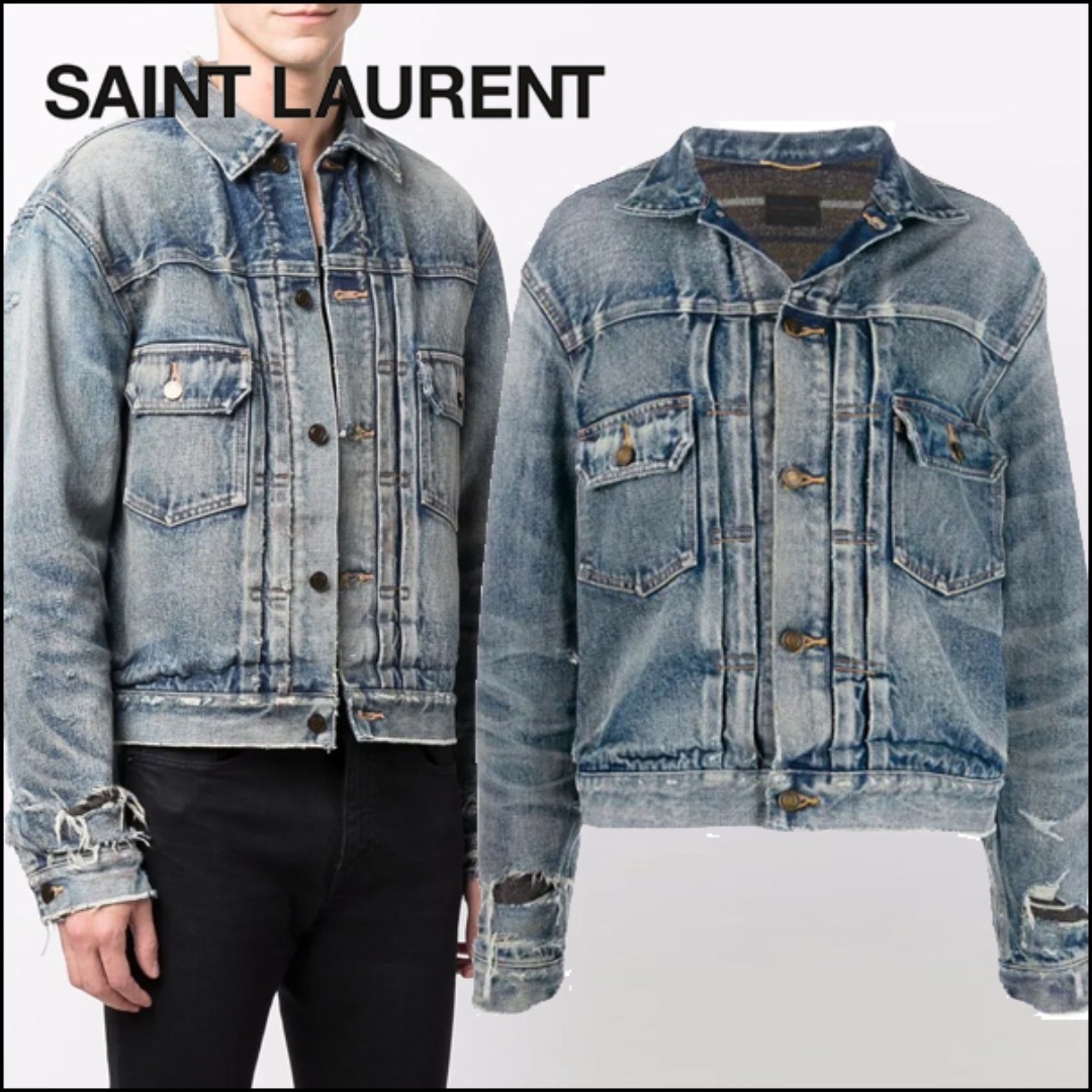 SAINT LAURENT - サンローラン デニム ジャケット メンズ SAINT LAURENT - サンローラン デニム ジャケット メンズ