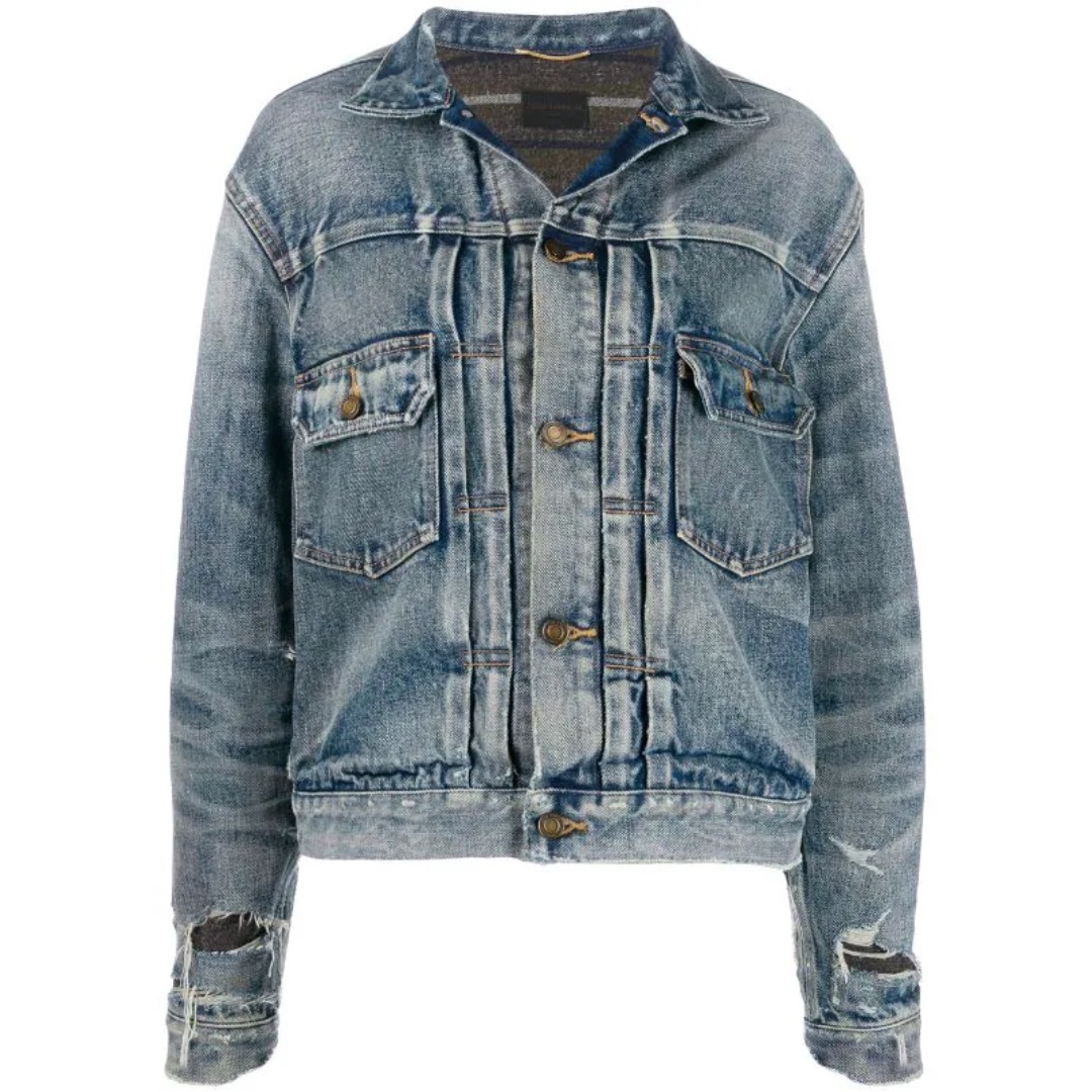 SAINT LAURENT - サンローラン デニム ジャケット メンズ SAINT LAURENT - サンローラン デニム ジャケット メンズ