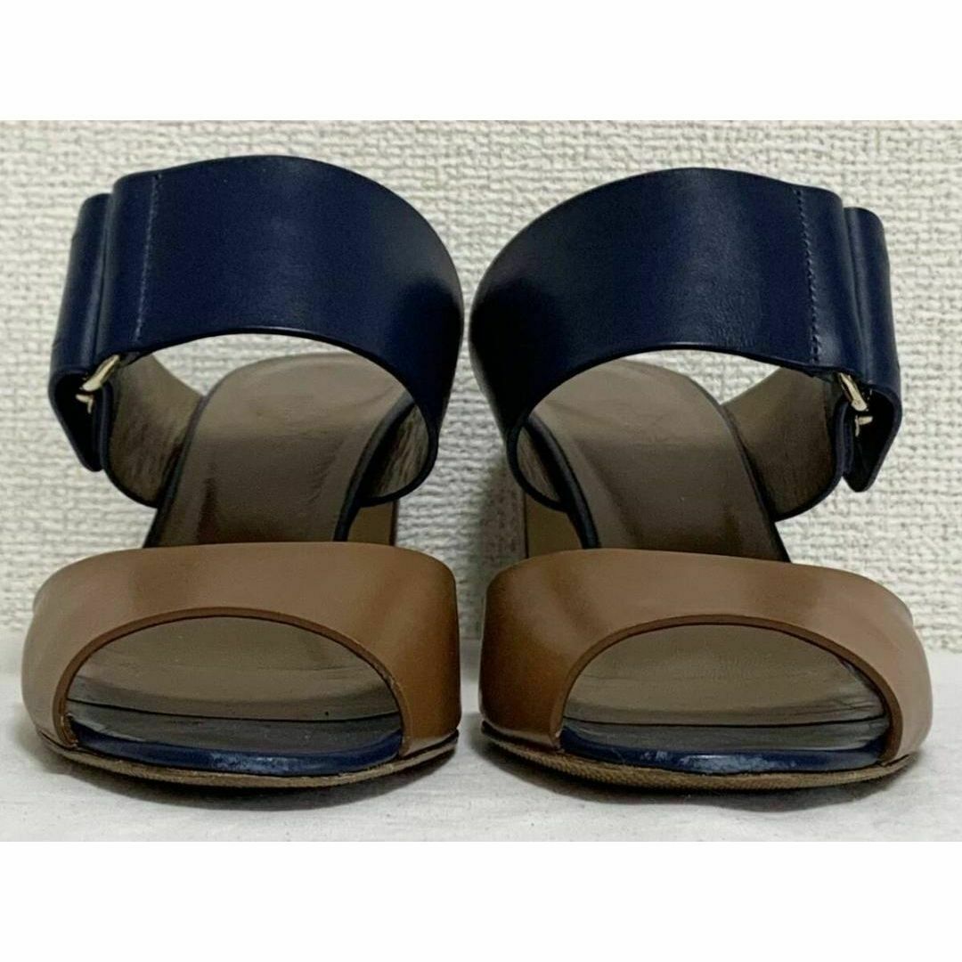 HERMES - 希少美品 エルメス レザー バイカラー ミュール HERMES - 希少美品 エルメス レザー バイカラー ミュール