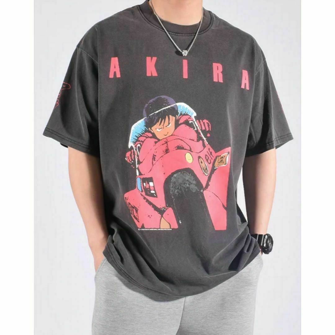 XL AKIRA アキラ 大友克洋 ビンテージ加工 Tシャツ GIANT製の XL AKIRA アキラ 大友克洋 ビンテージ加工 Tシャツ GIANT製の