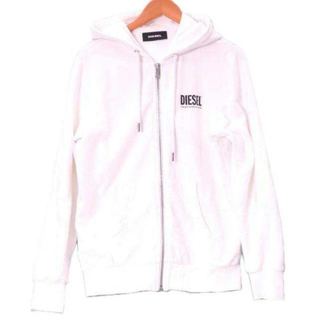 DIESEL ディーゼル/ジップアップパーカー(白)/Bランク/76 DIESEL ディーゼル/ジップアップパーカー(白)/Bランク/76