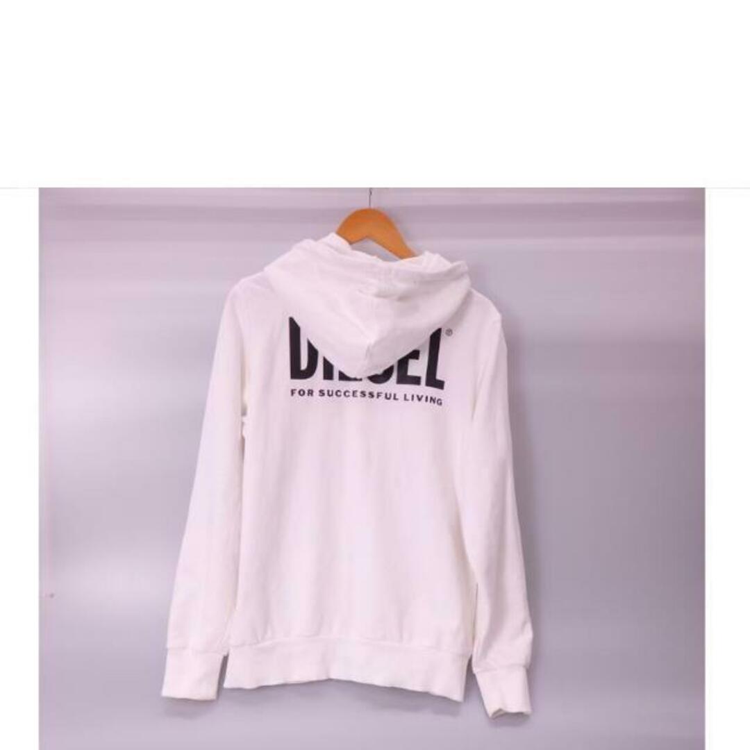 DIESEL ディーゼル/ジップアップパーカー(白)/Bランク/76 DIESEL ディーゼル/ジップアップパーカー(白)/Bランク/76
